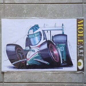 Honda Paul Tracy Kool Green IndyCar Racing Art Print David Harvey Mole Art